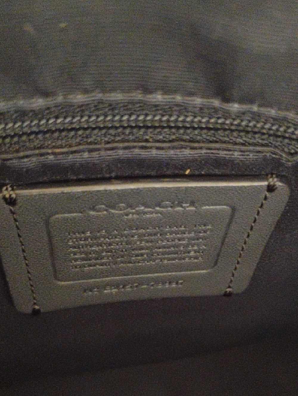 Coach Blue Pebbled Leather Crossbody Bag - Picture 8 of 8